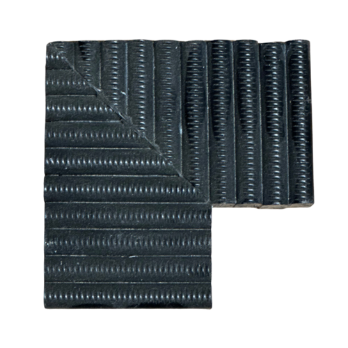 Deck Drain Corner Grating, 90 Degree, Black product photo